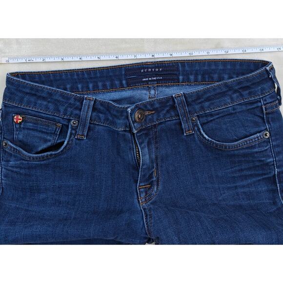 HUDSON Made in USA Skinny Jeans Dark Wash Stretch Women’s 28 - Picture 3 of 6